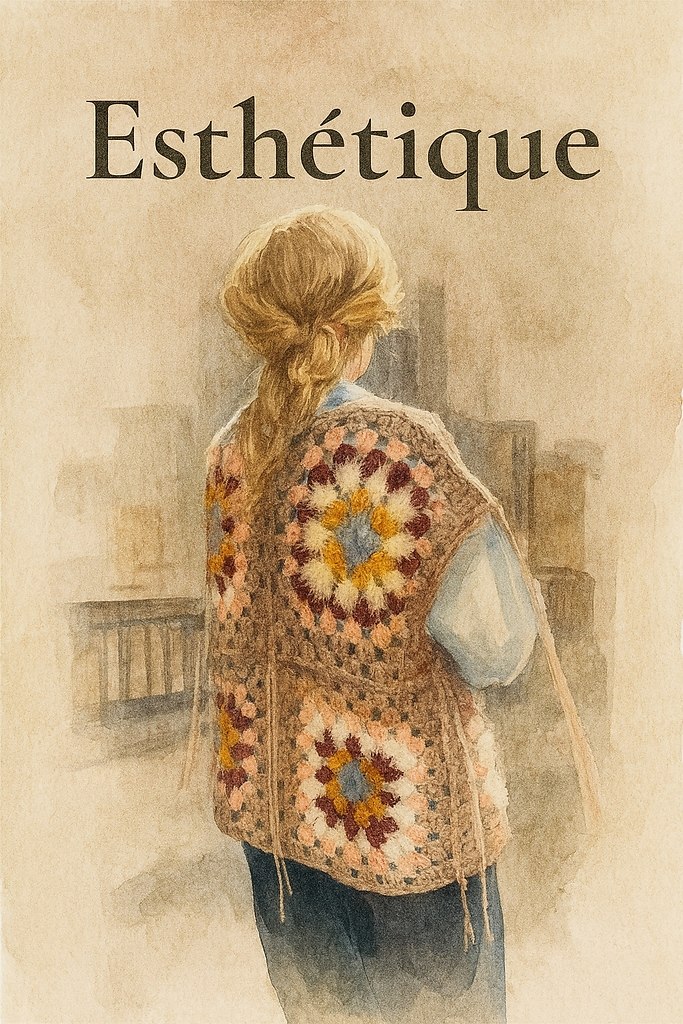 Вязаный жилет в стиле granny square — это возвращение к тёплой, ностальгической эстетике 70-х, но в ...