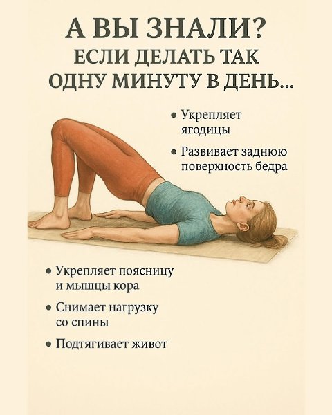 Не нужен спортзал и часы тренировок — достаточно 20–120 секунд в день, чтобы: укрепить спину и пресс ... - 2