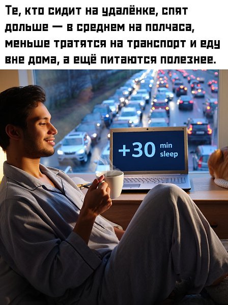 Выходит, что домашний режим экономит не только деньги, но и нервы. Без пробок, перекусов на бегу и ... - 2