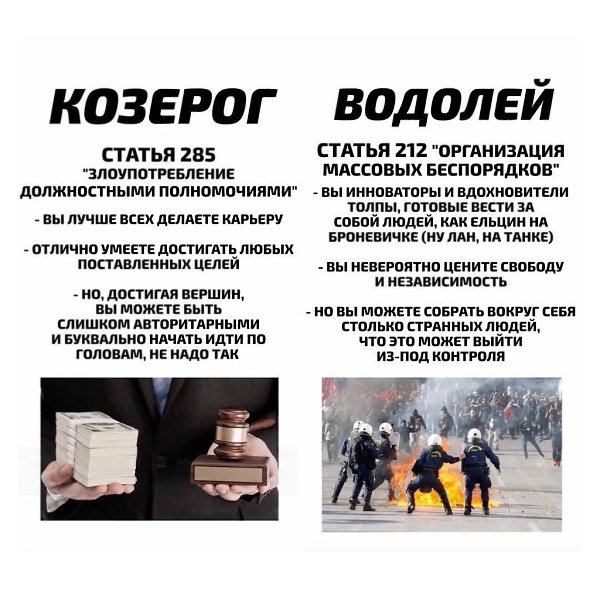 Теперь доступно узнать, какая статья УК РФ.соответствует вашему знаку зодиака. Скорпионы не ... - 6