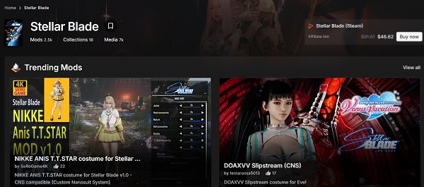 Stellar Blade ����� � ���-20 ��� �� Nexus Mods �� ���������� ���������� �����������. �� ������ ... - 3