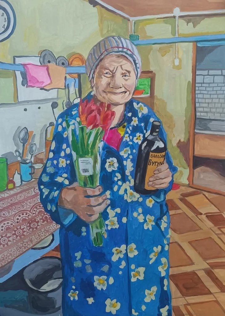 :) Баба Оля собрала вещи в сумки, полила цветы, накормила кота и оглядела квартиру. "Все!" ...