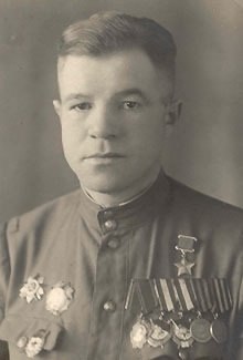 Нечаев Вячеслав Филиппович.Командир эскадрильи 6-го отдельного гвардейского штурмового авиационного ...
