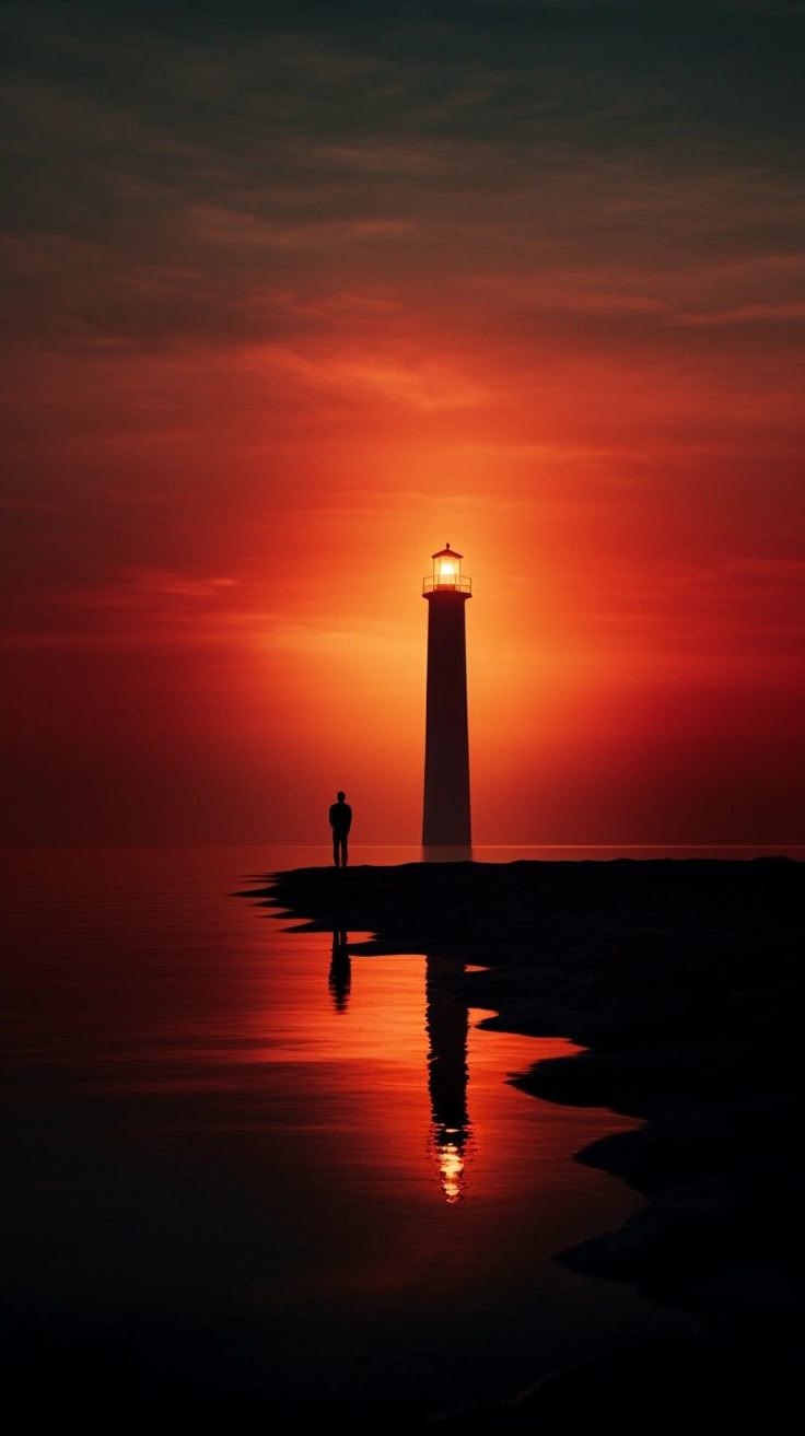 Век стоял у моря одинокий маяк. Его огонь не кричал, он не просил восхищения — он просто знал путь. ...