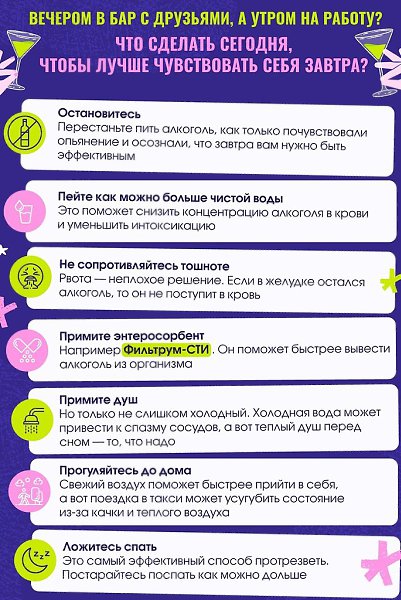 Сегодня в бар с друзьями, а завтра на работу? Обсудим. как отдохнуть без неприятных последствий на ...