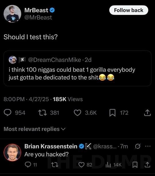 MrBeast a o aepe c eo o aae 100 epo po 1 op, o cope ya ...