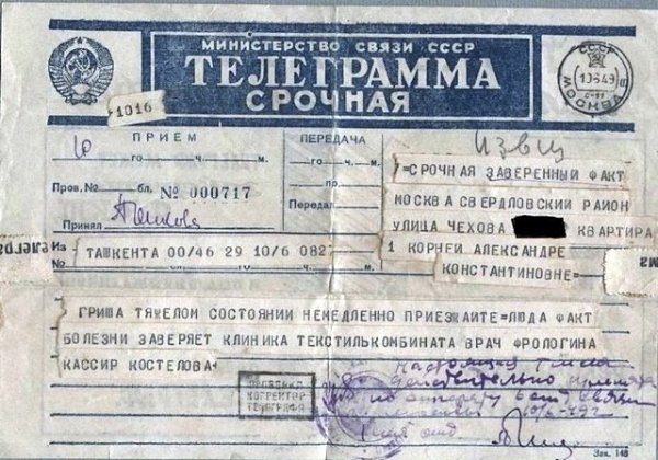 Вам телеграмма! В СССР люди часто друг другу слали телеграммы. Вы отправляетесь в незнакомый город в ... - 3